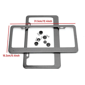 

High Quality Front Rear Metal USA/Canada License Plate Frame Tag Cover Holder with screws for Auto Truck Vehicles