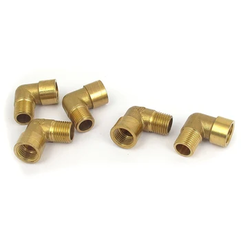 

5pcs 1/4 inch BSP Male to Female Right Angle Elbow Coupler Fitting Adapter