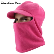 Boolawdee зима утолщенной флис снег Балаклава Шляпа Ветрозащитный шапочку колпачок для обувь для мужчин и женщин подходит 58-60 см m147a