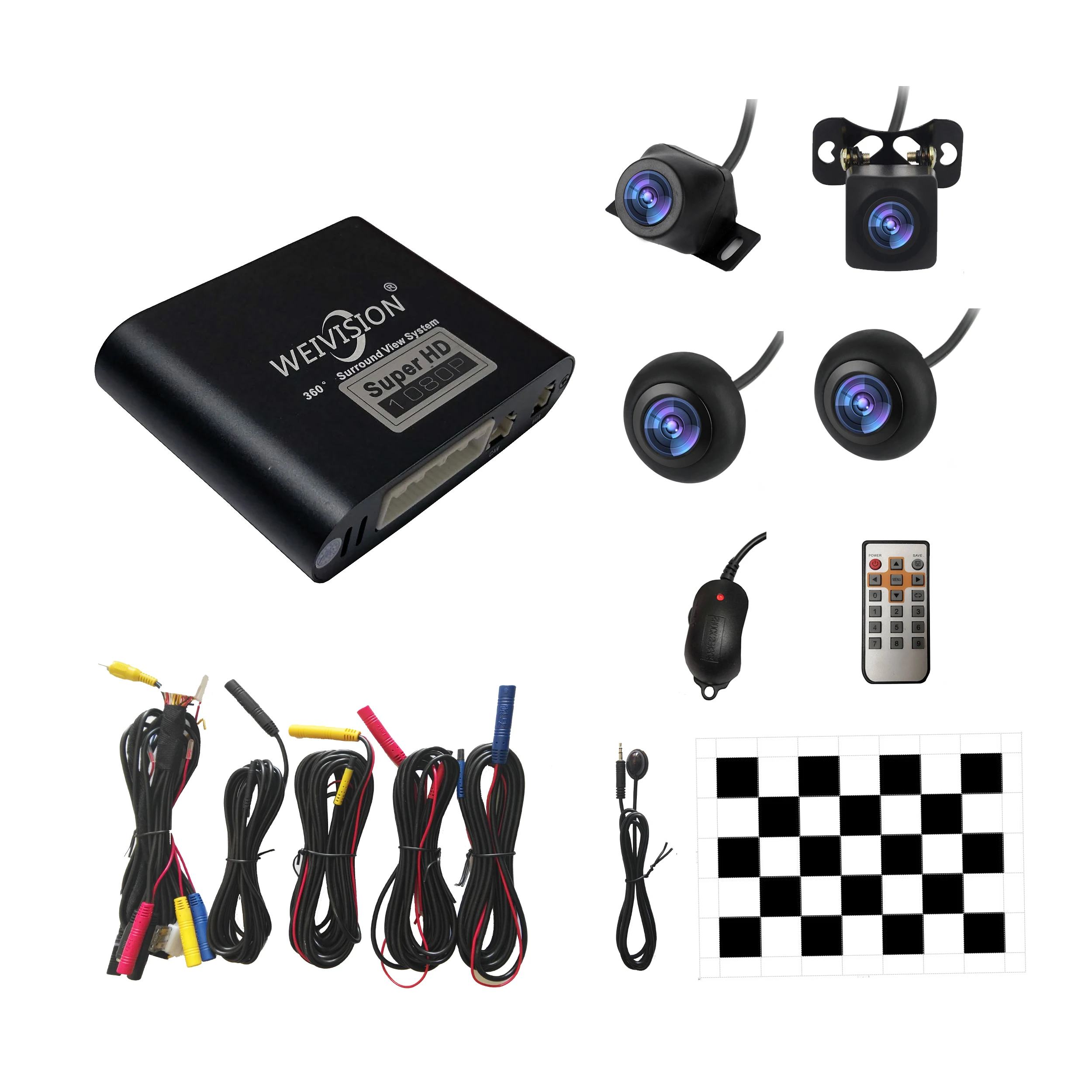 

1080P HD 360 Bridview Surround Car Monitor System Panoramic View, All round View Camera system with DVR record USB for all car