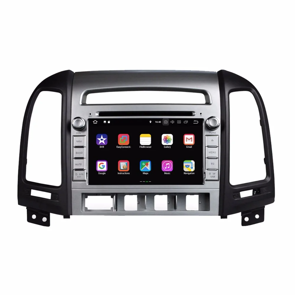 Clearance Quad core 2 din 7" Android 8.1 Car DVD Player for Hyundai Santa Fe 2006 2007-2011 With 2GB RAM GPS Radio Bluetooth WIFI 16GB ROM 1