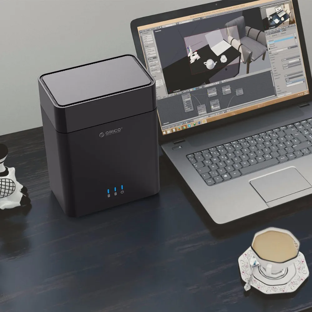 Корпус жесткого диска ORICO 2 Bay с магнитным разъемом 3 5 дюйма USB3.1 Gen1 type C поддержка UASP