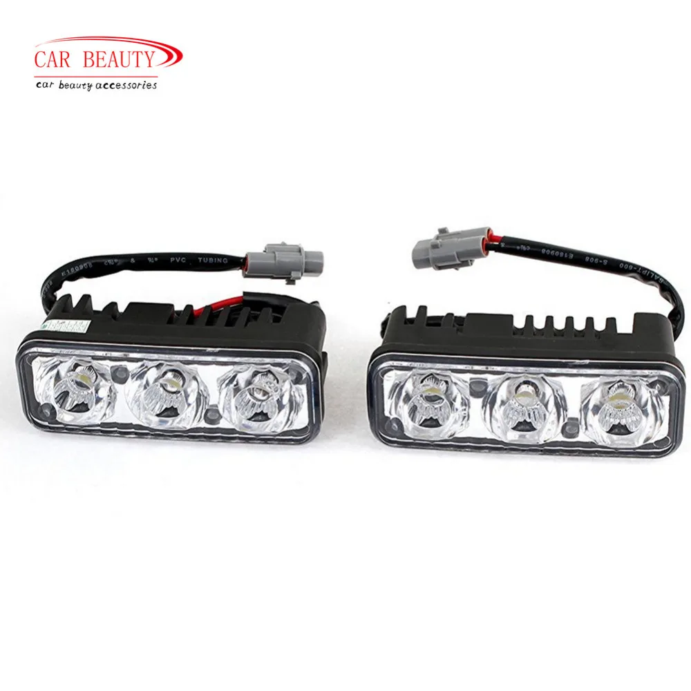 

2 pcs/lot LED Daytime Running Light Waterproof Universal DRL Kit Day Light Super Bright Auto Driving Light External Light