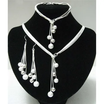 

AS271 Hot 925 sterling silver Jewelry Sets Bracelet 011 + Necklace 494 + Earring 324 /aktajcaa argajina