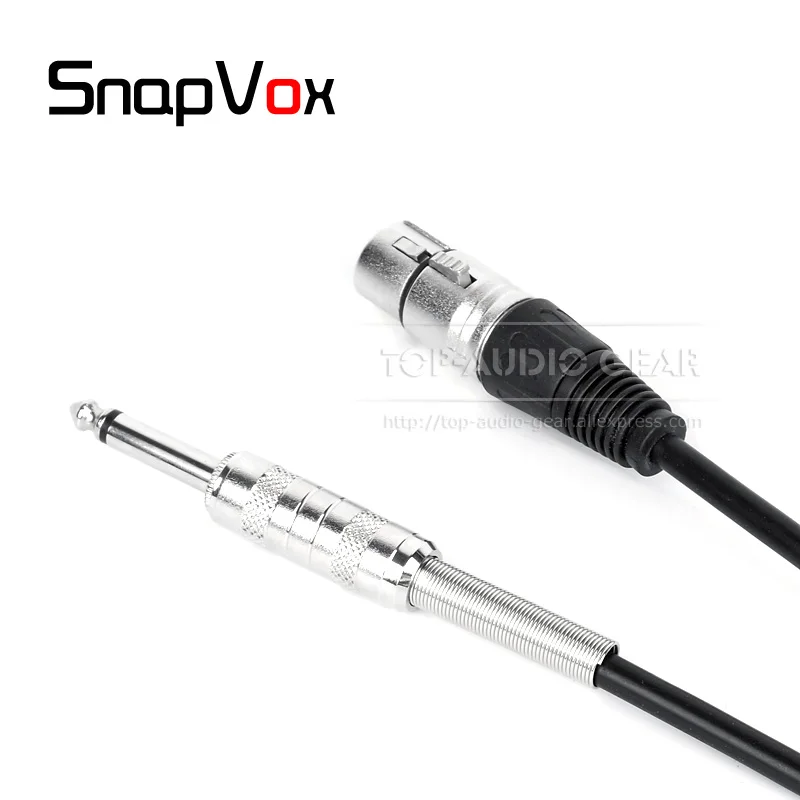 

6.3 mm Jack To XLR Female Plug Wire Microphone Cable For Shure SM7B SM 7B Beta58A Beta57A PGA 48 58 PGA48 PGA58 Audio Cord Lead