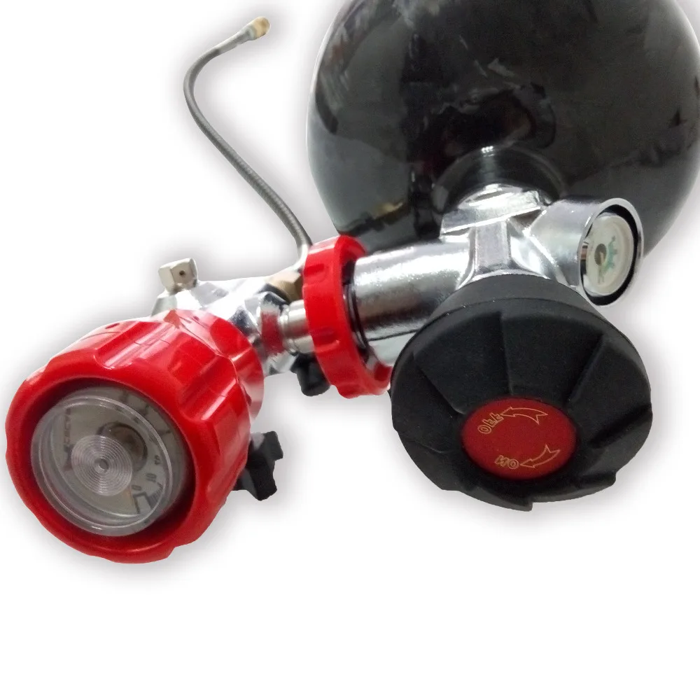 New Style Air Cylinder Valve 30Mpa with Big Pressure Gauge for SCBA /PCP Air Gun/Paintball Tank/ and filling station-K