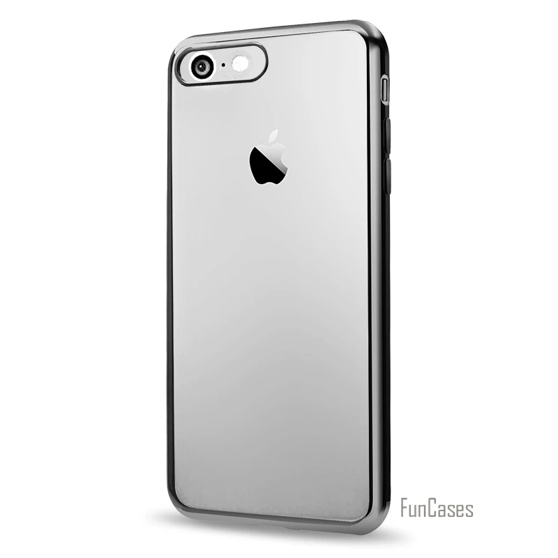 Coque для iPhone 7 Чехол Покрытие Кристалл Мягкий ТПУ прозрачный силиконовый штамп