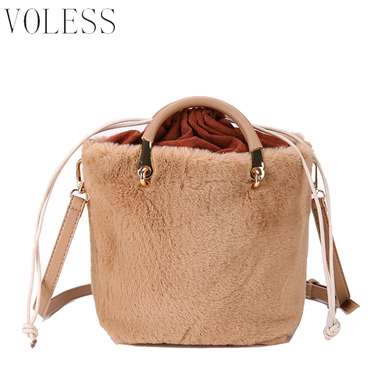 VOLESS модные женские туфли Сумочка велюр Высокое качество Crossbody сумка для Для