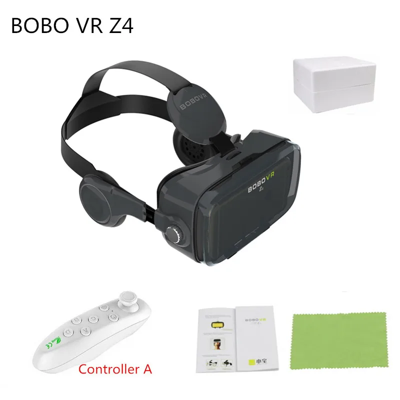 Z4 BLACK A BOBO VR Z4 3D VR очки шлем кожи и картона виртуальной реальности VR очки стерео гарнитура Bobo Vr коробка для 4-6,2 дюйма телефон - Цвет: Z4 BLACK A
