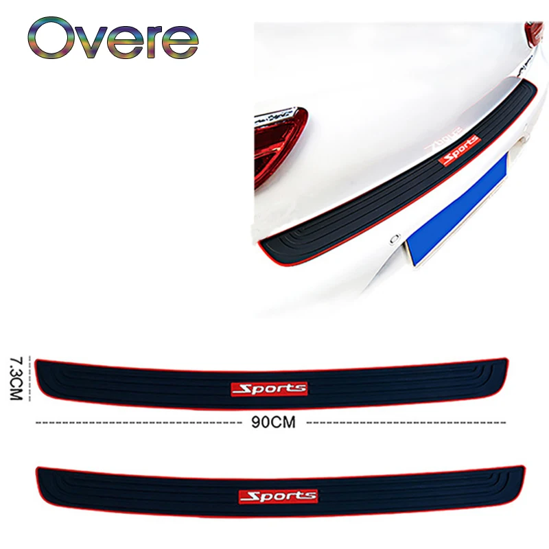 

Overe Auto Car Trunk Door Sill Plate Rear Bumper Guard Protector For Seat Leon Ibiza Skoda Rapid Fabia Octavia Yeti Audi A3 A4