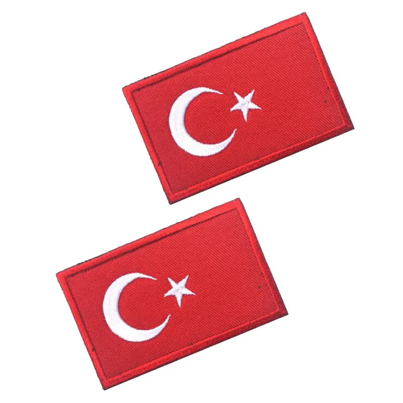 

Turkey Flag 3D Embroidered Armband Turkish National Soldier Logo Morale Badge Clothing Backpack Hat Jacket Decorative Patch