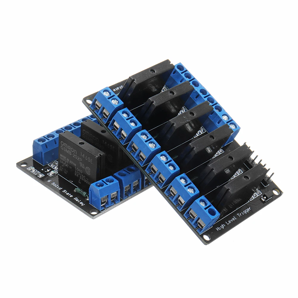 

6 Channel DC 24V Relay Module Solid State High and low Level Trigger For Arduino 240V2A