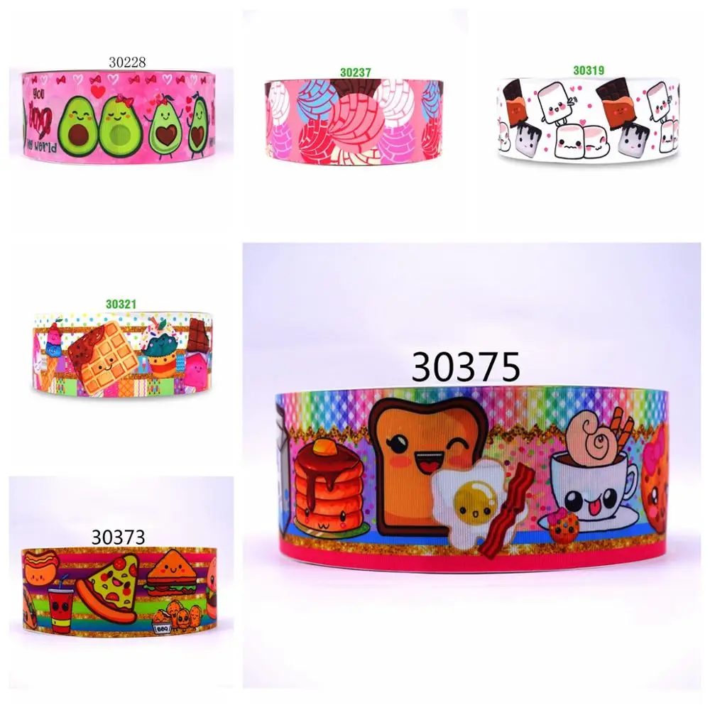 

Free shipping 50 yard flower printed grosgrain ribbon 30375
