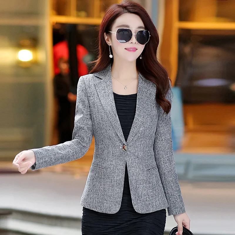 2017 spring and autumn new slim slender ladies small suit long-sleeved leisure OL temperament wild small suit jacket 2017 spring and autumn new slim slender ladies small suit long-sleeved leisure OL temperament wild small suit jacket
