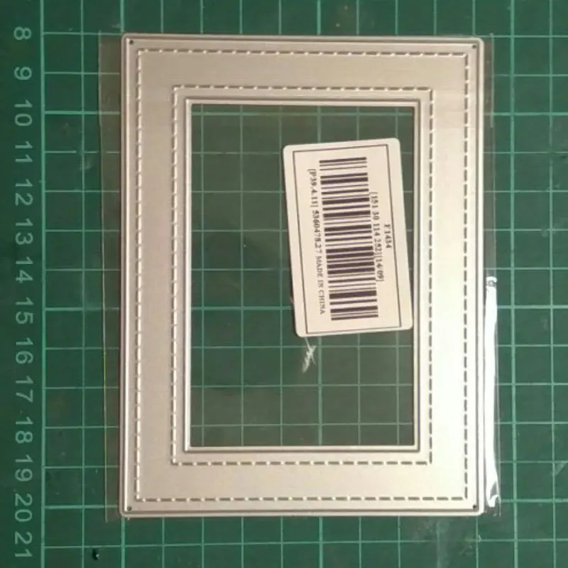 

Double Stitched Rectangle Frame Metal Cutting Dies Scrapbooking paper craft dies cut art emboss card make stencil 93x123mm