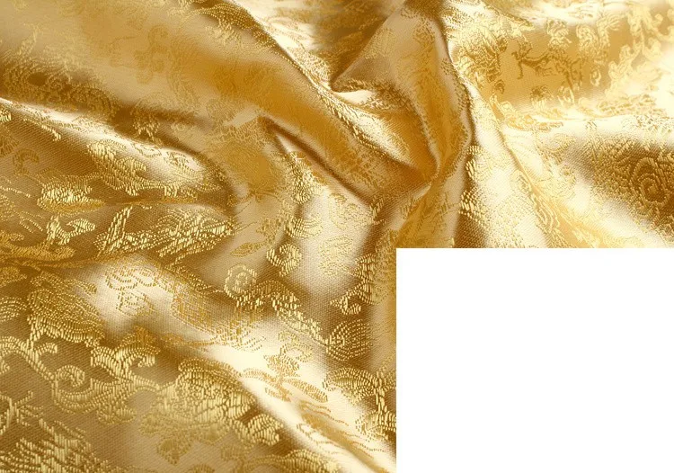 90 см* 100 см качество парча ткань костюм драконы diy ткань парча светильник золотой фон золото платье дракона ткань