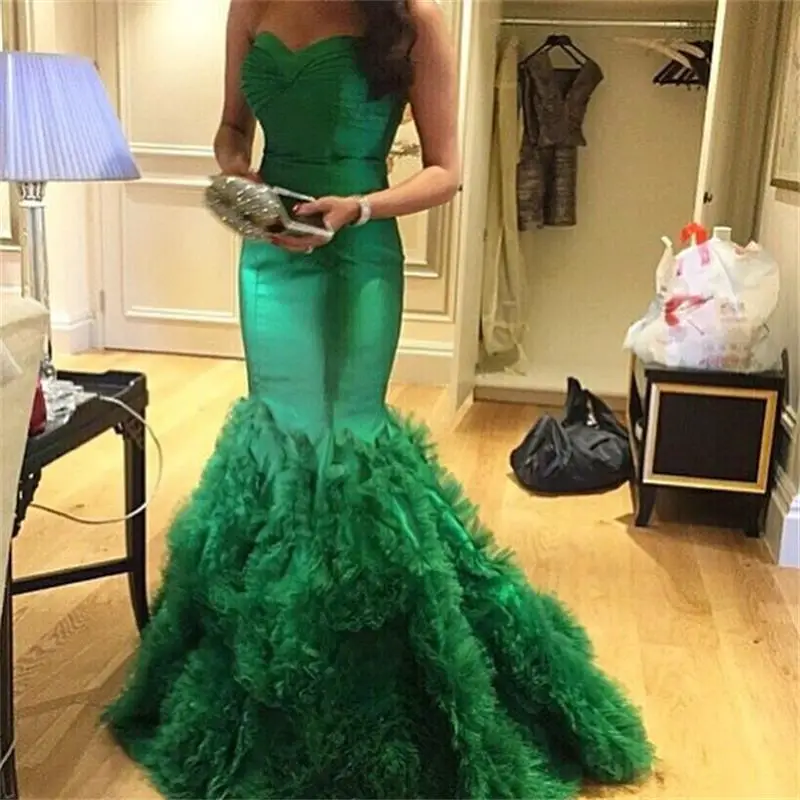robe verte emeraude