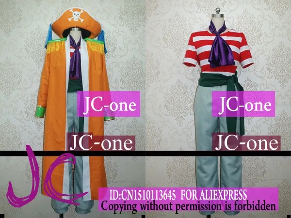 ONE PIECE BUGGY COSPLAY COSTUME  ANIME   (1)