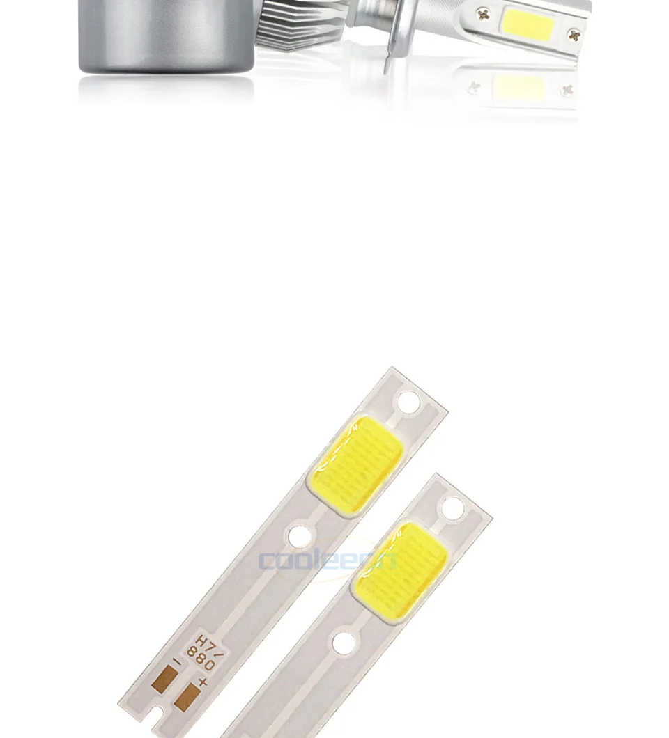 2pcslot COB LED Light Chip for Replacing C6 Car Headlight Bulb H1 H4 H7 COB Chip On Board for C6 Auto Lamps Lighting Source (7)
