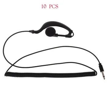 

YIDATON 10pcs 3.5mm Listen Only Earpiece for Speaker Mic surveillance noisy environment cb radio telsiz yaesu