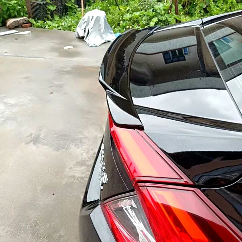 

For Honda Civic 2015 2016 2017 2018 lip Spoiler ABS Plastic Unpainted Primer Color Car Tail Wing Decoration Rear Trunk Spoiler