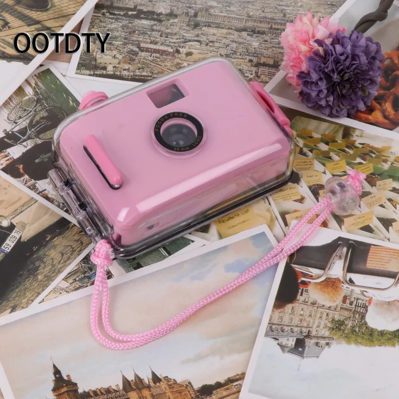 OOTDTY Camera Underwater Waterproof Lomo Camera Mini Cute 35mm Film With Housing Case New