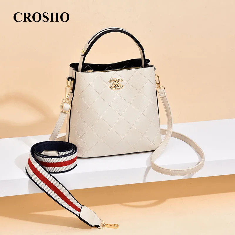 

CROSHO Bucket bag women's bag hip hippie bag petit champaign single shoulder crossbody bag