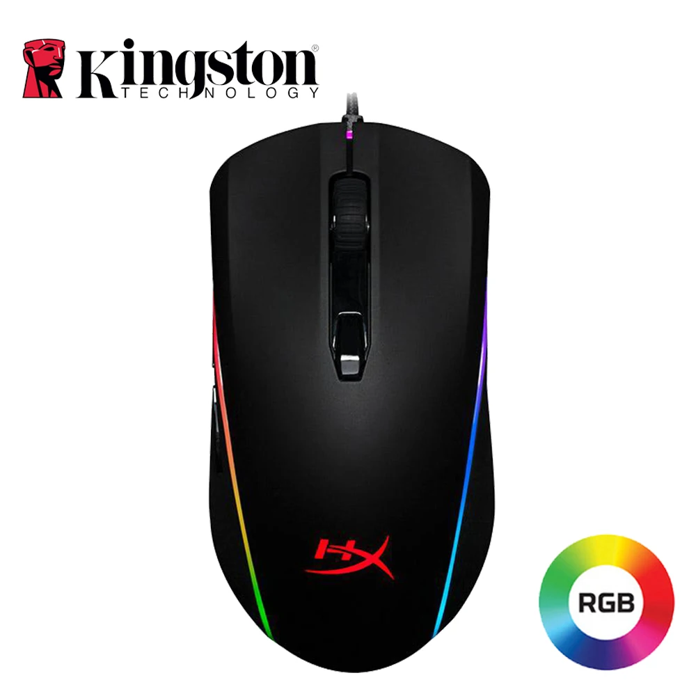Kingston HyperX Pulsefire Surge RGB игровая мышь Pixart 3389 сенсор 16000 точек/дюйм 6 программируемых