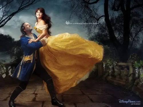 3854 Beauty And The Beast Cool Photo Art-Wall Sticker Art Poster For Home Decor Silk Canvas Painting