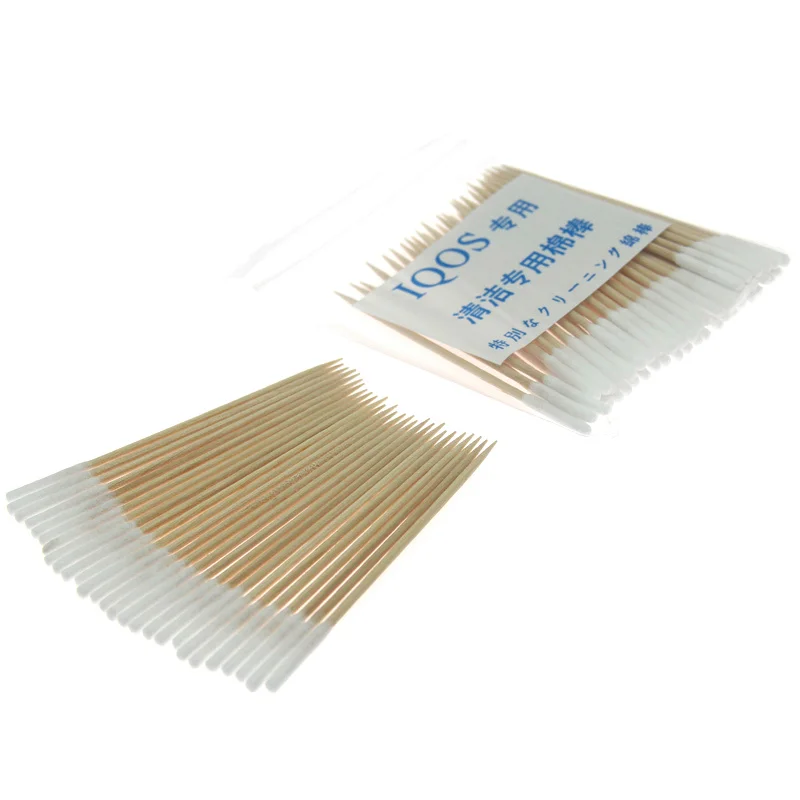 

50pcs/Pack Cleaning Dry Cotton Sticks Swab for IQOS 2.4 Plus E-Cigarette Cartridge Vape Clean Tool Multipurpose