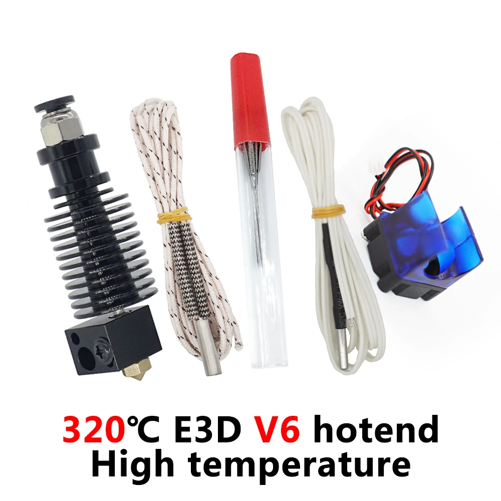 E3D V6 Hotend عدة درجات الحرارة العالية النسخة 300 درجة مئوية J-رئيس 3D طابعة أجزاء 0.4/1.75 MM عن الطارد 12 V 24 V