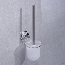 Присоска унитаз кисточки держатель набор ванная комната Нержавеющая Сталь Настенный