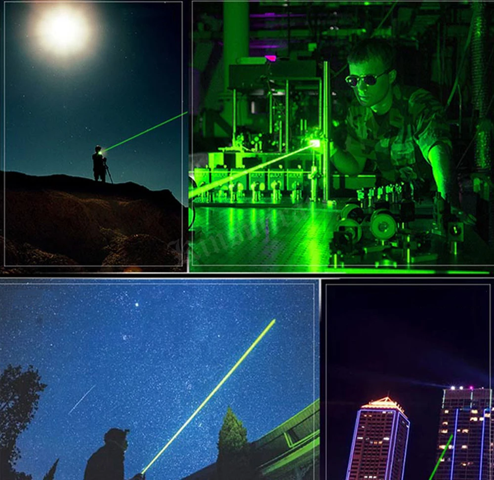 Kinsmirat зеленый лазерная указка фиксированный фокус Лазеры Глава диапазон ЧПУ лазерной указки с Star Кепки