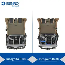 Горячая Распродажа Benro INCOGNITO B100 B200 рюкзак для камеры DSLR Сумка водонепроницаемая мягкая Наплечная Сумка для камеры Canon/Nikon