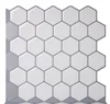 White Hexagon Peel and Stick Tiles Vinyl Wallpaper ► Photo 1/6