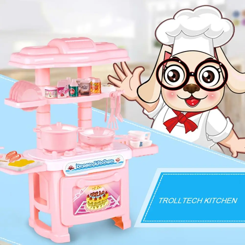 LeadingStar мини пластиковый Simulaton кухонный набор со столовыми приборами кухонная утварь игровой домик игровой реквизит Детский Рождественский подарок