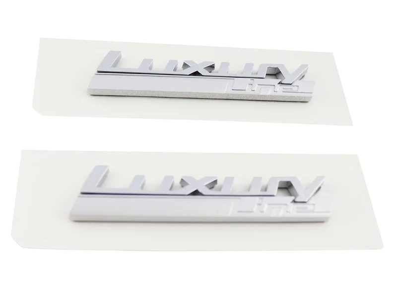 2 pcs LUXURY LINE for BMW 3 4 5 F 7 Series GT Fender WING Nameplate Emblem Badge Sticker | Автомобили и мотоциклы