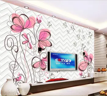 

3d wallpaper custom mural non-woven 3d room wallpaper sticker 3 d TV setting wall flower wallpaper photo wallpaper for walls 3d