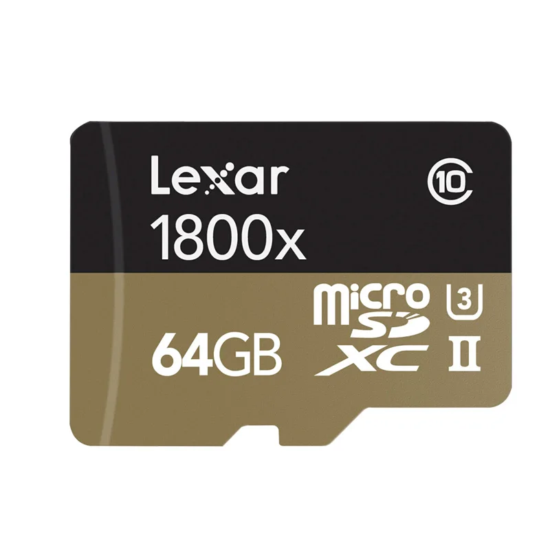 Lexar memoria карты Micro sd карта 270 МБ/с. 1800x64 GB microsd TF карты флэш-памяти UHS-II SDXC U3 для беспилотная спортивная видеокамера - Емкость: TF-1800X-64GB