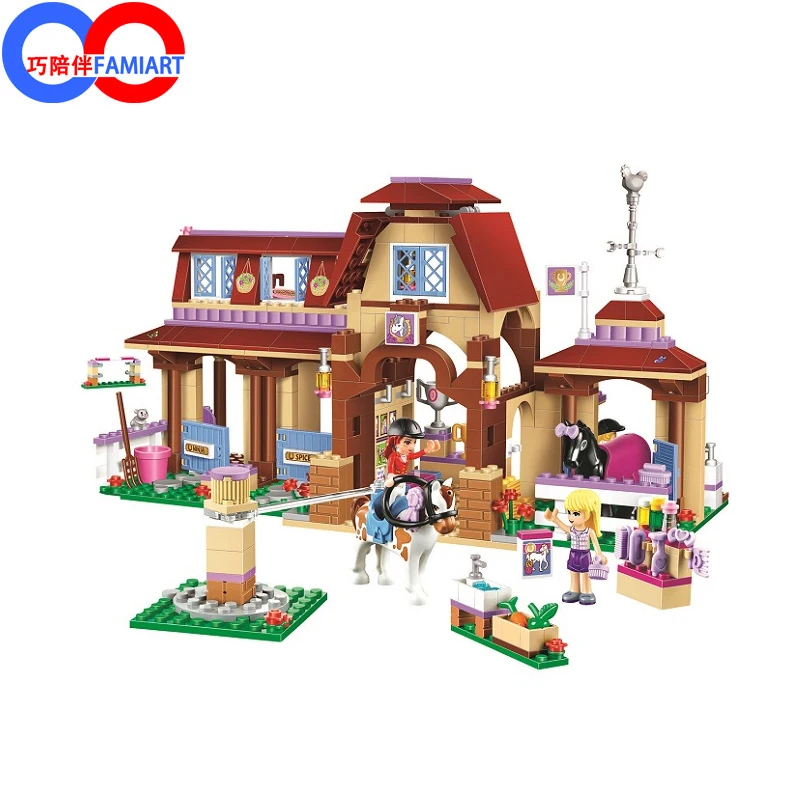 

BELA 10562 Girls Friends Heartlake Riding Club Building Blocks 594Pcs Kids Children Model bricks Toys with legoe 41126 Friends