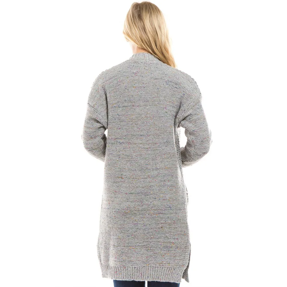 windbreaker womens open stitch solid woman knit trench spring elegant female long knit trench plus size clothes gothic coat