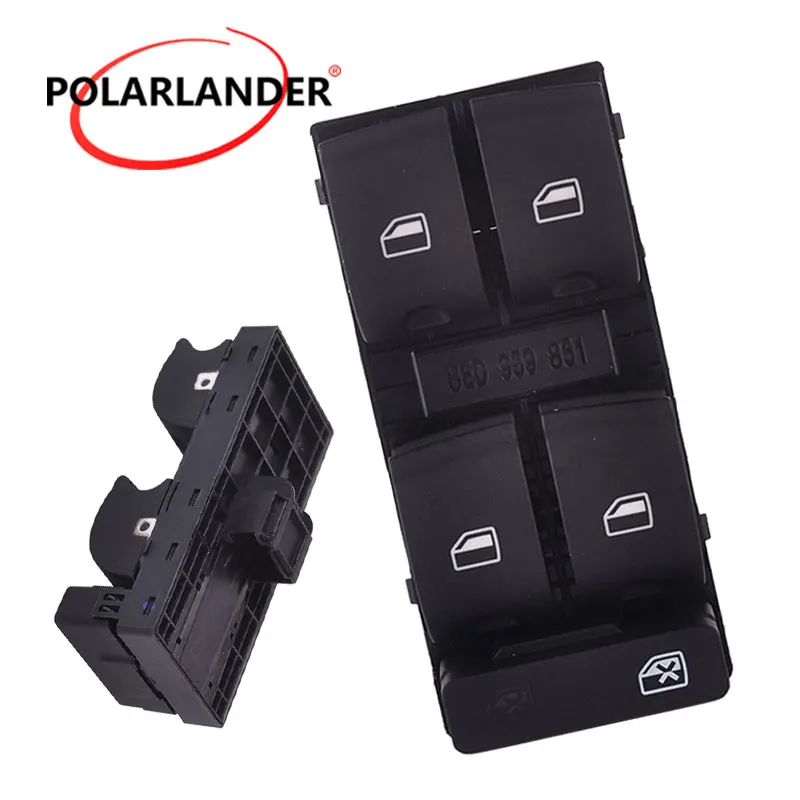 

For AUDI A4 S4 B6 B7 RS4 Master Power Electronic Window Control Switch Button Console Window Panel Fit toggle switch
