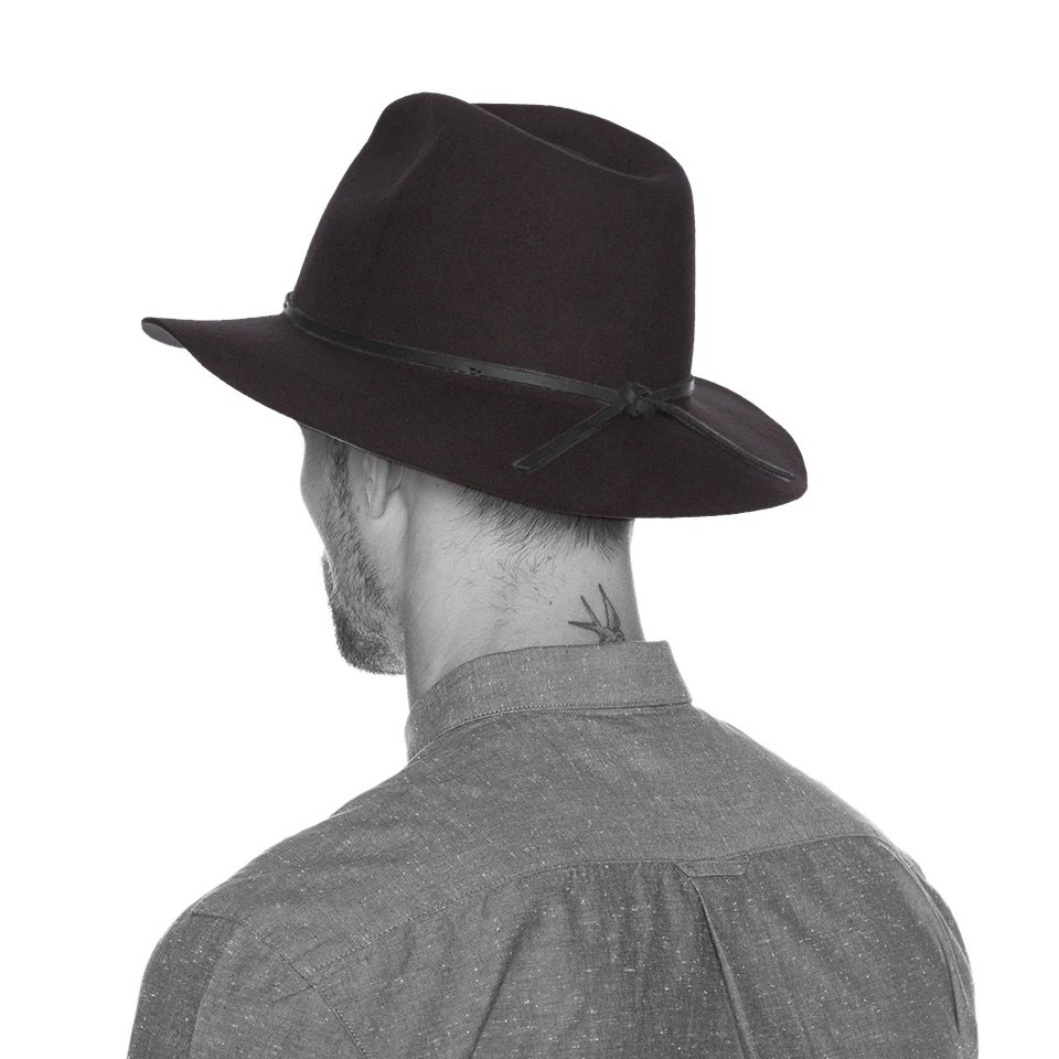 

100% Hemp Wool Wide Brim Winter Autumn Men Floppy Felt Trilby Fedora Hat For Gentleman Cloche Panama Church Top Cap