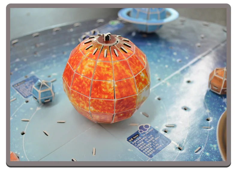 Новейшие образовательные игрушки, креативная солнечная система, девять планет, обучающая 3D Бумага, сделай сам, головоломка, модель, наборы, детская Подарочная игрушка