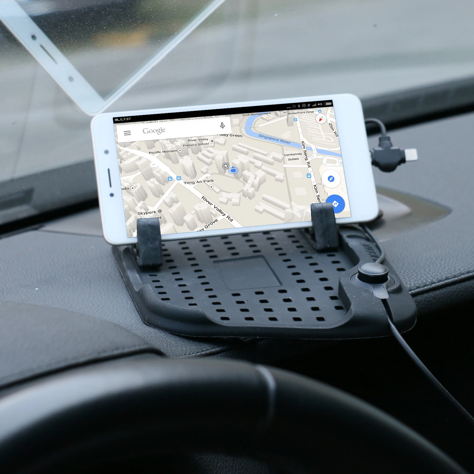 Mr Cartool Противоскользящий коврик автомобильный гаджет gps на приборной панели