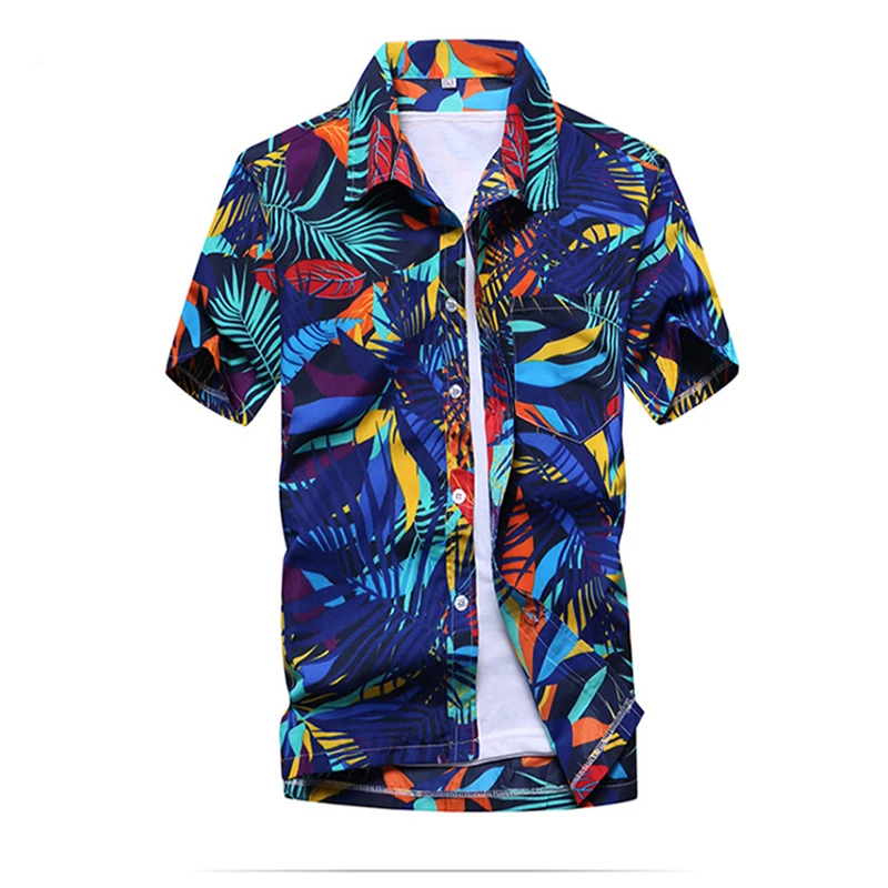 

Hot Sale 2019 summer New Fashion Printing Design Chinese Style Male Short-Sleeved Shirt Casual Shirt Men Plus Large Size 5XL