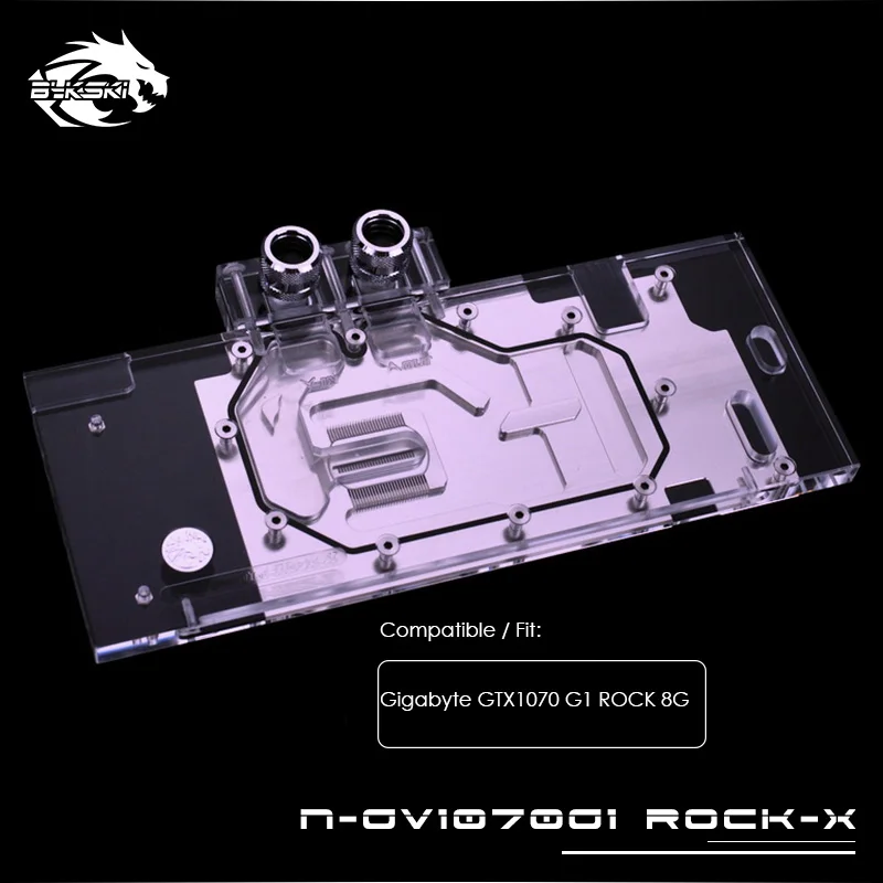 

Bykski water block used for Gigabyte GTX1070 G1 ROCK 8G ,Copper Cooled Radiator ,Full Cover GPU Cooler ,N-GV1070G1 ROCK-X