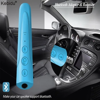 

Kebidu Wireless Car Bluetooth Aux Receiver Adapter Bluetooth 4.2 A2DP Handsfree Audio Music Receiver Car Kit for Speaker Phone