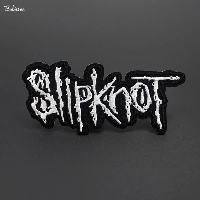 

Heavy Metal Music Slipknot Badges Embroidered Patch for Clothes Iron on Stickers Applique for Jacket Jeans Label