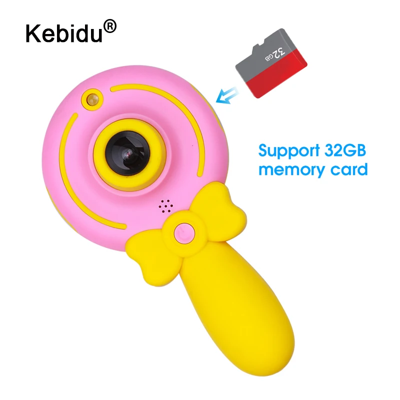 2 Inch Dual Cameras 1080P Mini LSR Cam Digital Camera for Kids Baby Cute Cartoon Multifunction Toy Camera Children Birthday Gift